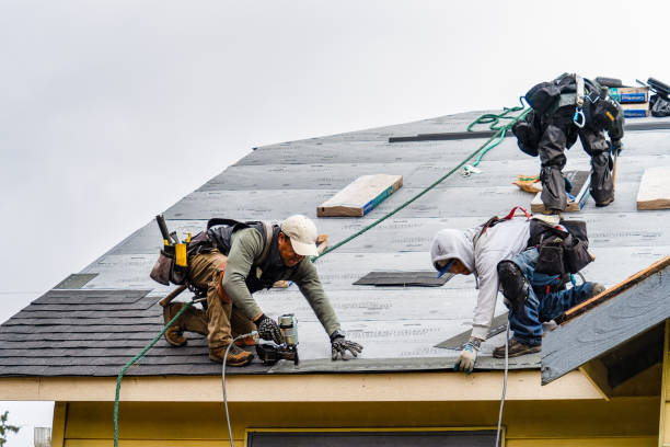 Professional Roofing technician working in Orefield, PA